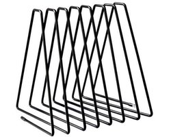 Driehoekige boekensteun - Bureau-documentenhouder - Metalen boekensteun - Verstelbare boekenplank - Geschikt voor studeerkamer, kantoor en slaapkamer - Voor het opbergen van boeken en documenten