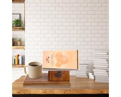 Driehoekige Boekhouder: Kleine Leesboekenkast voor Kantoor, Bureau en BibliotheekTafeldecoratie: Premium Boekenkast voor Koffieen BoekenliefhebbersLeesaccessoires: Eenvoudige Geschenken voor Boekenliefhebbers