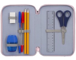 Drievoudige Gevulde Etui - Voor Meisjes - 44 Accessoires - Georganiseerde Vakken