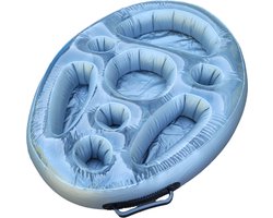 drijvend dienblad voor jacuzzi of zwembad - spa bar - drijvende bar - opblaasbare drankhouder - floating tray - jacuzzi accessoires - spa accessoires – oDaani
