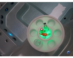 Drijvende LED spa bar – Whirlpools – Drijvend dienblad – Jacuzzi drankenhouder – 16 kleuren - Geschikt voor spa’s en zwembaden