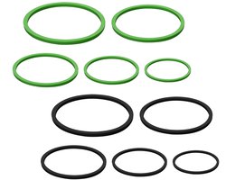 Drijvende Plantenringen - Aquarium Accessoire - Set van 10 - Blauw en Groen - EVA Materiaal