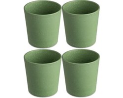 Drinkbeker, 0.19 L, Set van 4, Organic, Blad Groen - Koziol | Connect Cup S