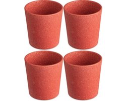 Drinkbeker, 0.19 L, Set van 4, Organic, Natuur Koraal - Koziol | Connect Cup S