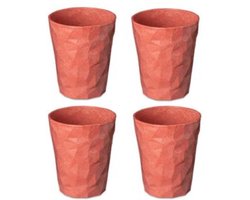 Drinkbeker, 0.25 L, Set van 4, Organic, Natuur Koraal - Koziol | Club S 2.0