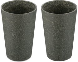 Drinkbekers, 0.35 L, Set van 2, Organic, As Grijs - Koziol|Connect