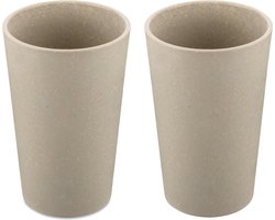 Drinkbekers, 0.35 L, Set van 2, Organic, Zand Beige - Koziol|Connect