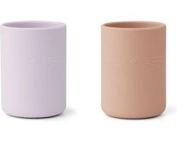 Drinkbekers Ethan cup Cat light lavender rose - Liewood