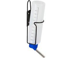 Drinkfles 250ml met houder uit metaal