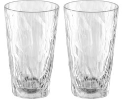 Drinkglas, 0.3 L, Set van 2, Organic, Transparant - Koziol | Club No. 6