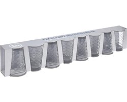 Drinkglas - 200 ml - set van 8 - transparant