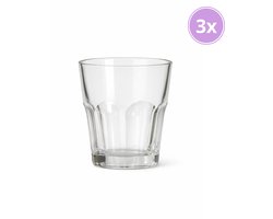 Drinkglazen - 270ml/27cl - (3 Stuks) - Drinkglas - Limonadeglazen - Glas - Hoogwaardige kwaliteit - Glazenset - Drinkglazen - Cocktailglazen