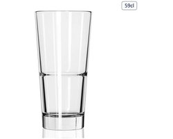 Drinkglazen Set – 4 Stuks – 59 cl – Grote Glazen voor Water, Frisdrank, Cocktails of Smoothies – Stevig & Helder Glas – Vaatwasserbestendig – Tijdloos Design
