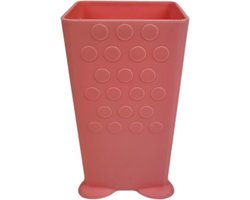 Drinkpakjeshouder TONY - Roze / Zalm - Kunststof - 12 x 5 x 6 cm