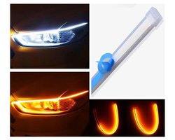 DRL LED Strip - Auto dagrijverlichting met richtingaanwijzer -- 40cm -- Koplamp Led Strip