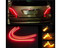DRL LED Strip - Auto dagrijverlichting met richtingaanwijzer -- 45cm -- Rood -- Achterlicht Led Strip