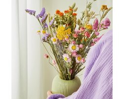 Droogbloemen Multi - Spring Veld Boeket - Uniek en duurzaam cadeau voor ieder seizoen - Ecologische bloemen en verpakking!