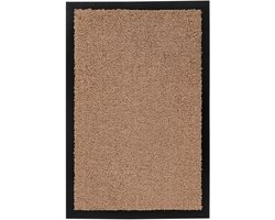 Droogloopmat Amsterdam - Deurmat Binnen – 100% Polyamide, Sterk & Duurzaam - Beige- 80x120 CM