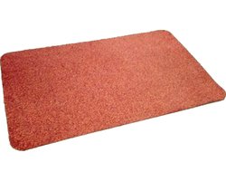 Droogloopmat met aquastop - Deurmat - Ronde hoek - 80 x 50 cm - Rood
