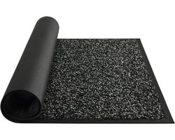 Droogloopmat & Schoonloopmat - 90x150 cm - Deurmat voor binnen en buiten - Antislip - Zwart
