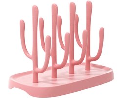 Droogrek voor babyflessen - Flessen Droogrek - Flessenrek - Reisflessenrek - Roze Flessenrek - Roze PP Rek - Flessenrek - PP