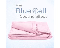 Droomtextiel Verkoelende Zomer Dekbed - 200x220 cm - Ventilerend & Absorberend - Fris & Koel Slapen - Roze