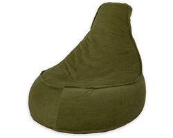 Drop & Sit Stoel Zitzak Ribstof - Zitzakfauteuil - Woonkamerzitzak – Hunter – Junior – Voor Binnen