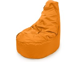 Drop & Sit - zitzak/stoel - robuust nylon - oranje - Noa JR voor kinderen - voor binnen en buiten - 55 x 75 - 100 Liter