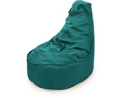 Drop & Sit - zitzak/stoel - robuust nylon - smaragd - Noa JR voor kinderen - voor binnen en buiten - 55 x 75 - 100 Liter