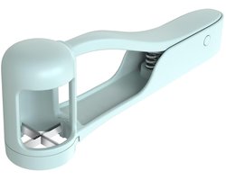 Druivensnijder - Fruitverdeler - Verse fruitscheider - Saladebereidingsgereedschap - Tomatensnijder - 16,5*5,5 cm - Blauw - ABS - Groentesnijder - Handige gadgets - Multifunctionele snijder - Keukengereedschap - Aardbeiensnijder