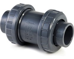 Druk PVC terugslagklep - 20mm - 16 bar