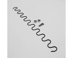 Drukveer Set - Bankveer Clips - Meubel Reparatie - Roestvrij Staal - 50 cm - Zilver