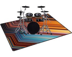 Drummat Geluiddichte Mat | Antislip Drummats Geluiddichte Deken Voor Elektronische Drums Basdrum Snaredrums Rekken Drumstel Muziekinstrumenten Mat | Professioneel Drumtapijt (80CM - 200CM)
