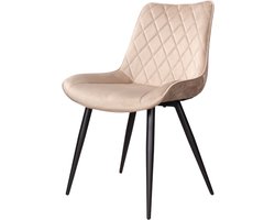 DS4U® Benito 3.0 eetkamerstoel velours - champagne