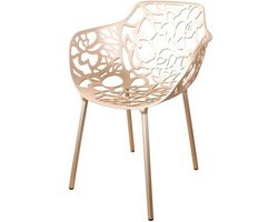 DS4U - Cast magnolia stoel met arm kopergoud