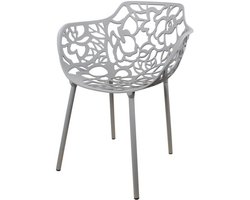 DS4U - Cast magnolia stoel met arm lichtgrijs