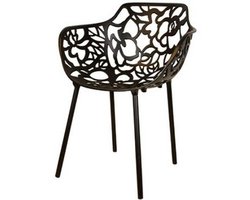 DS4U® Cast magnolia stoel met arm zwart