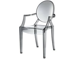 DS4U - Elisabeth armstoel transparant grijs