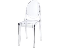 DS4U® elisabeth stoel - eetkamerstoel - kunststof stoel - designstoel - transparant