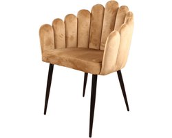 DS4U® Flower eetkamerstoel velvet goud