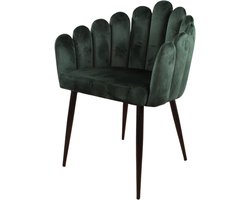 DS4U® Flower eetkamerstoel velvet groen