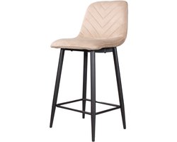 DS4U® Gaby barkruk velvet 65 cm 2.0 - champagne