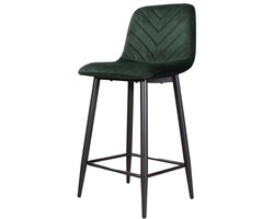 DS4U® Gaby barkruk velvet 65 cm 2.0 - groen
