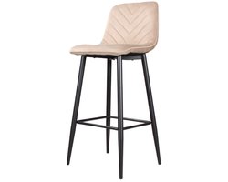 DS4U® Gaby barkruk velvet 75 cm 2.0 - champagne