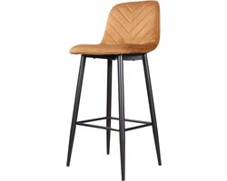 DS4U® Gaby barkruk velvet 75 cm 2.0 - goud