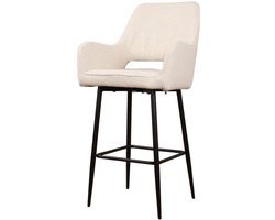 DS4U® Lenon barkruk bouclé 2.0 - 65 cm - ivoor