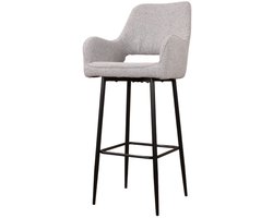 DS4U® Lenon barkruk bouclé 2.0 - 75 cm - grijs