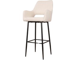 DS4U® Lenon barkruk bouclé 2.0 - 75 cm - ivoor