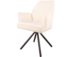 DS4U® Lucio armstoel bouclé wit