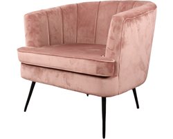 DS4U® Norah fauteuil velvet zalmroze